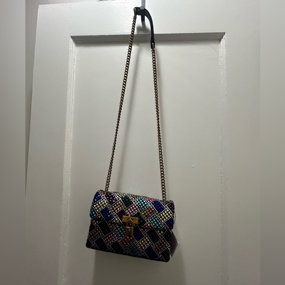 Kurt Geiger The Brixton Multicolor Embellished 2 Way Chain Bag NWT - Picture 11 of 16
